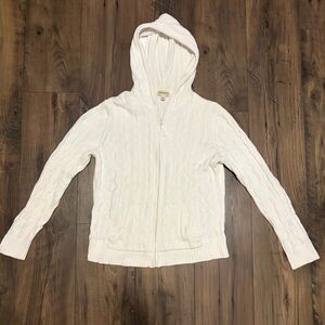 St. John's Bay Cream Cable Knit Cardigan